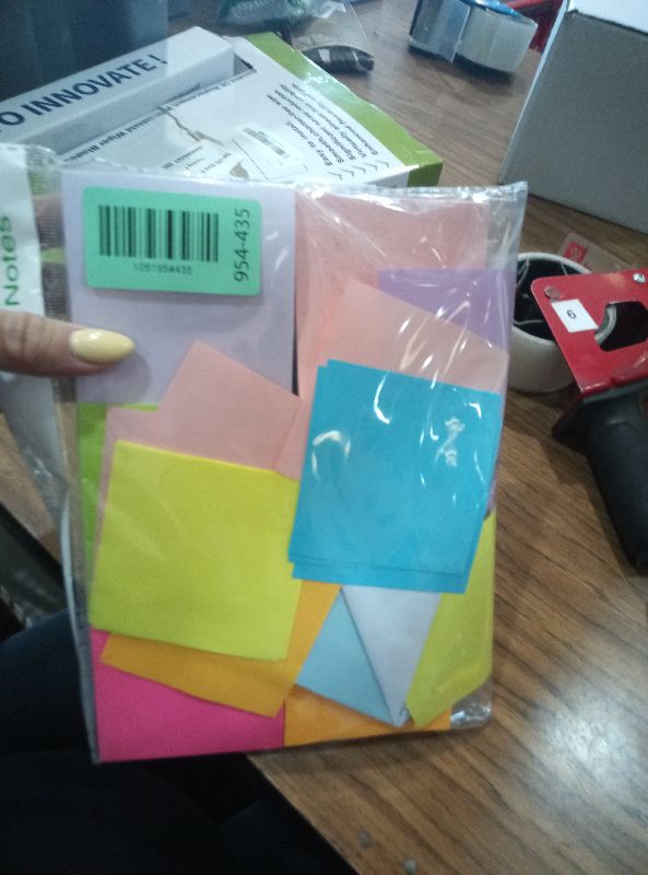 Photo 1 of (18 Pads) Pop Up Sticky Notes 3x3 Refills, Strong Adhesive Memo Pad Bulk with 9 Bright Colors, Suitable for Home, Office, School, Clean Removal