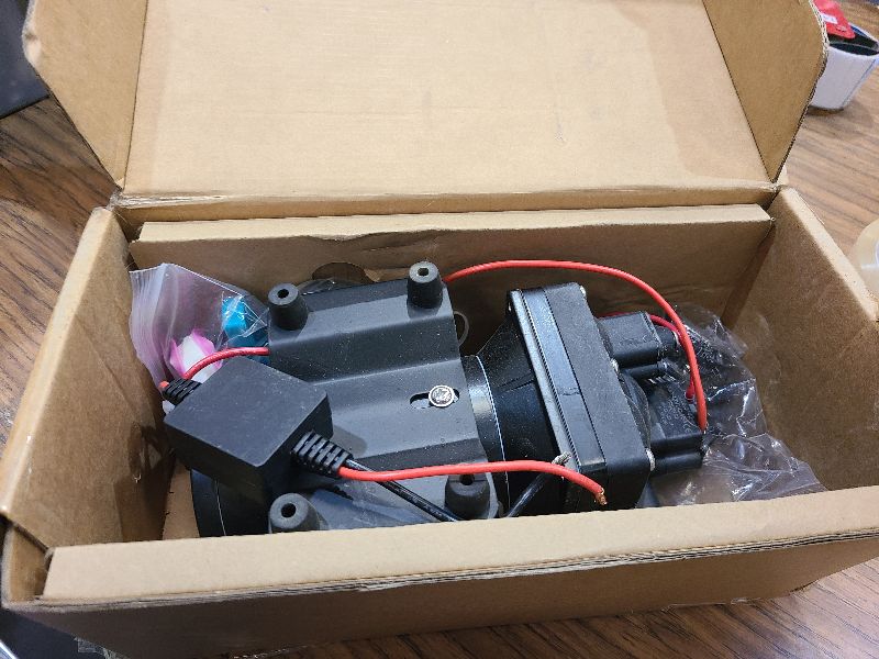 Photo 1 of 2026 Upgraded RV Water Pump, 12V 6.0 GPM High-Flow, Ultra-Quiet 70 PSI Self-Priming Diaphragm Pump with Adjustable Pressure Switch & Strainer for RV, Marine, Camper, Boat (Run-Dry Safe)