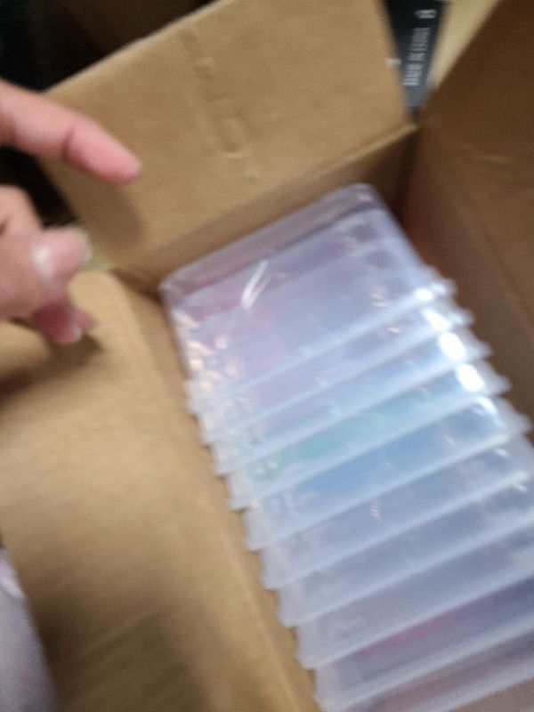 Photo 1 of 12Pcs Plastic Reptile Terrariums Carrier Cage Snake Breeding Box Hatching Container Clear Fish Tank with Ventilated Lid for Spider, Tarantula, Hermit Crab, Lizard, Turtle (5.1" x 3.5" x 3.5")