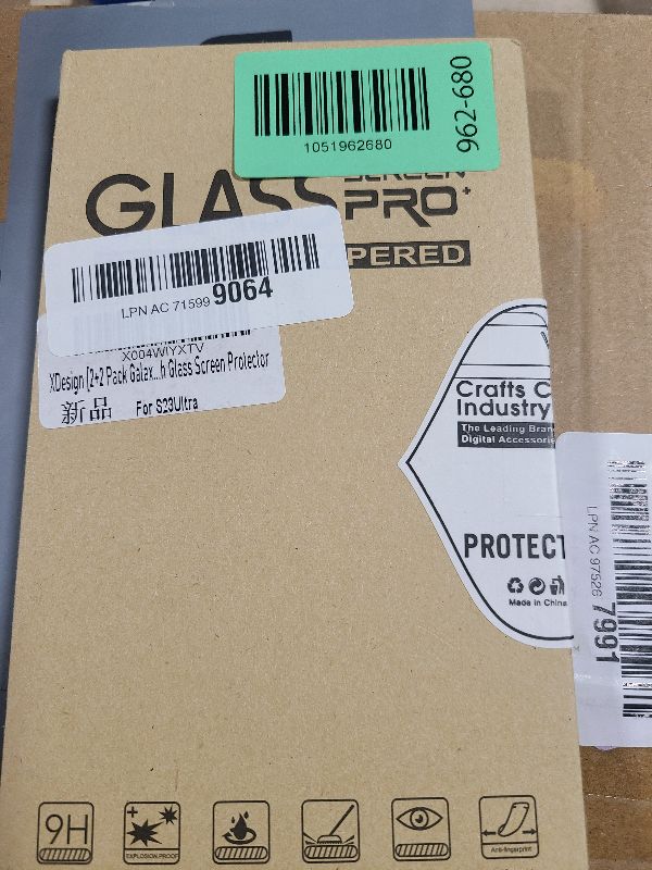 Photo 1 of [2+2 Pack for Samsung Galaxy S23 Ultra Screen Protector, Camera Lens Protector, Ultra Clear, Fingerprint Compatible, Anti-Scratch, Case Friendly