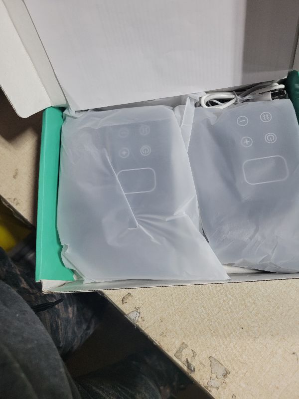 Photo 1 of 2 Pack Portable Foot and Ankle Massager - Triple Method Foot Massager with 5 Heat & 3 Vibration Levels, Smart Timer, Wireless for Heat Relief for Travel & Home Use(Grey)