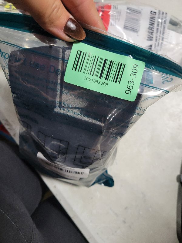 Photo 1 of 16 PCS Square Chair Leg Floor Protector, Silicone Chair Leg Cover, Furniture Leg Protectors with Felt, Mobile Table Leg Pad, Protect The Floor from Scratches.2 in Black.