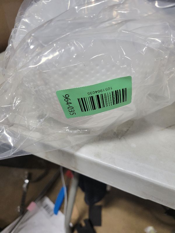 Photo 1 of 2-in-1 Rice Colander, Vegetable and Fruit Cleaning Filter Basket, 2Piece Sturdy and Easy-To-Use Food Grade Kitchen Tool Accessories (white, Small)