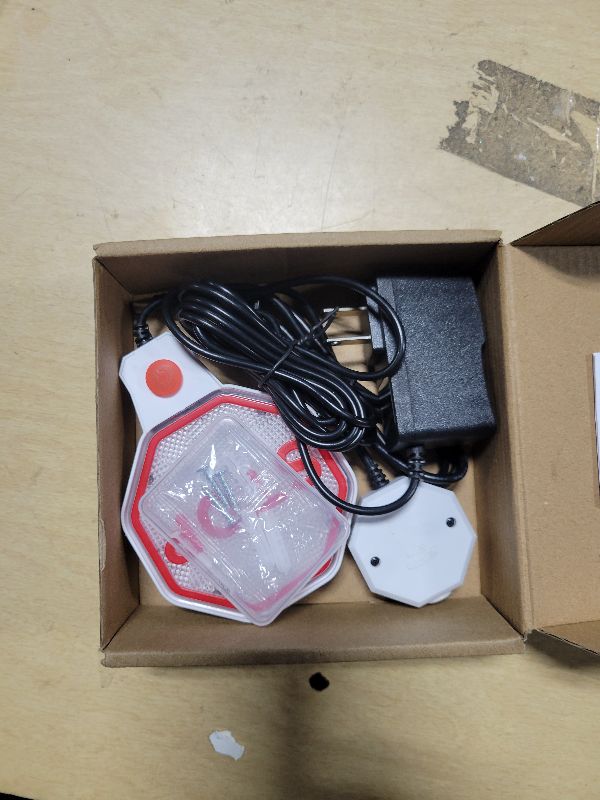 Photo 1 of 1 Pack Adjustable Garage Parking Sensor with LED Display – No-Drill Parking Aid for Cars, SUVs & Pickups, Set Stop Distance 6"–6 ft, Battery or USB Powered (White)