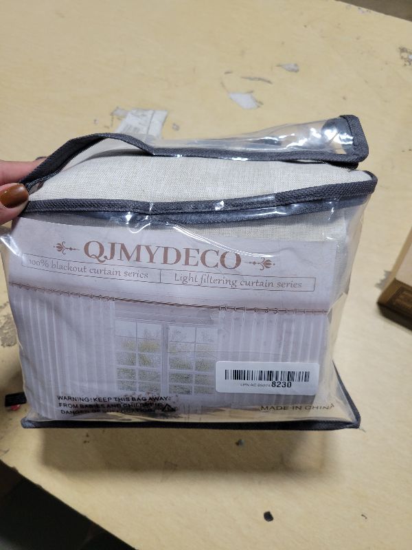 Photo 1 of 100% Blackout Curtains 84 Inch Length 2 Panels Set Farmhouse Style for Bedroom Windows/Living Room Thermal Insulated Neutral Boho Drapes Linen Blend Natural Ivory 7ft Long Hook Belt Pleated/Back Tab