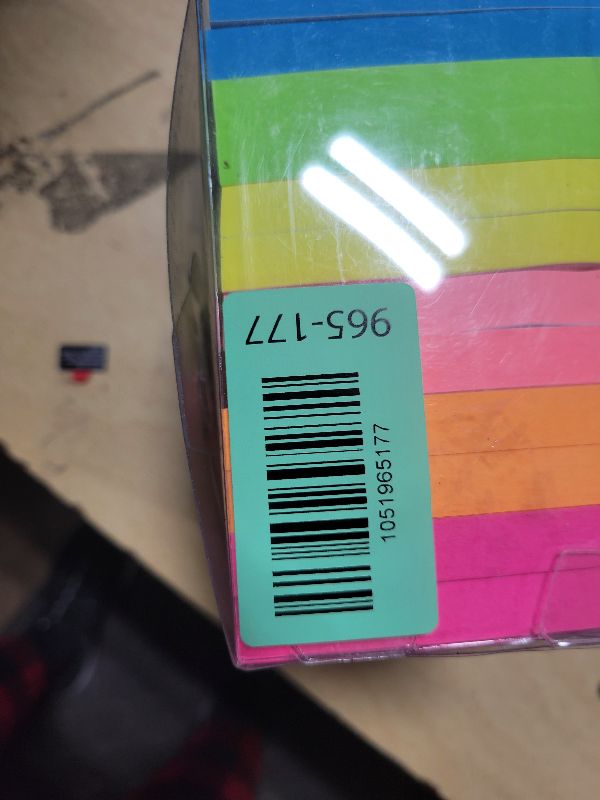 Photo 1 of (24 Pads) Sticky Notes 3x3 in 100 Sheets/Pad, Self-Sticky Note Pads, 6 Bright Colors Super Sticky Pads - Easy to Post for School, Office Supplies, Desk Accessories