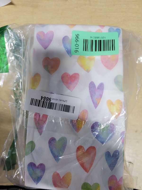 Photo 1 of 100Pcs Valentine's Day Paper Napkins Colorful Heart Cocktail Beverage Napkin Dessert Dinner Hand Towels for Luncheon Wedding Bridal Anniversary Party Decorations 13 x 17.3 Inches