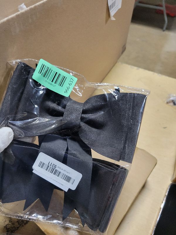 Photo 1 of 2 PCS Oversized Bow Birthday Cake Toppers Princess Cake Topper Wedding Cake Pick Women EVA Foam Bowknot Cake Decorations for Kit Bows Theme Baby Shower Birthday Wedding Party Cake Decorations Black