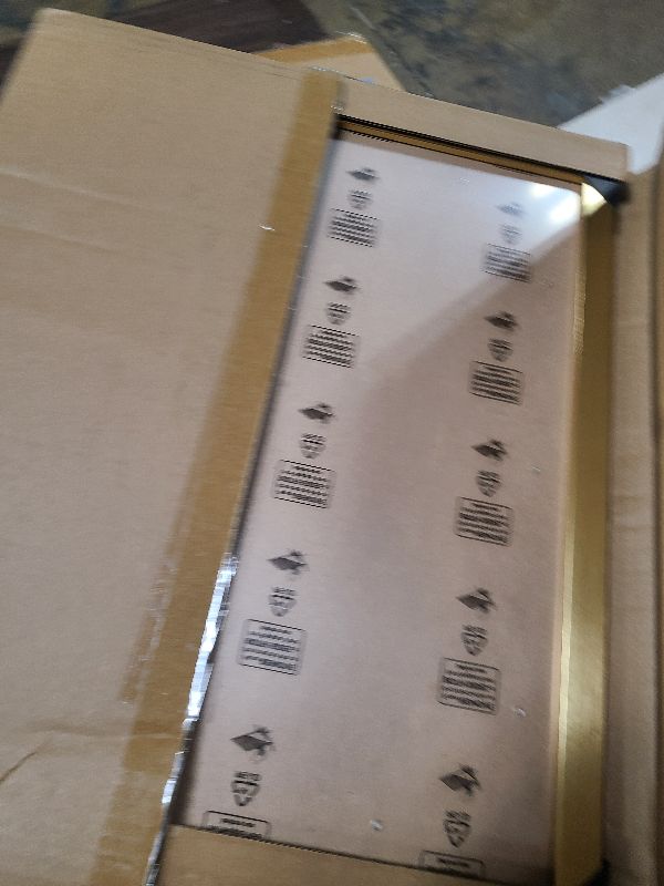 Photo 1 of 14x17 Frame Gold, Modern 17x14 Picture Poster Frame, Horizontal Vertical Hanging, Ornate 14 by 17 Gallery Family Concert Portrait Photo Frame Anniversary/Birthday/Wedding/Thank you/Christmas Gift