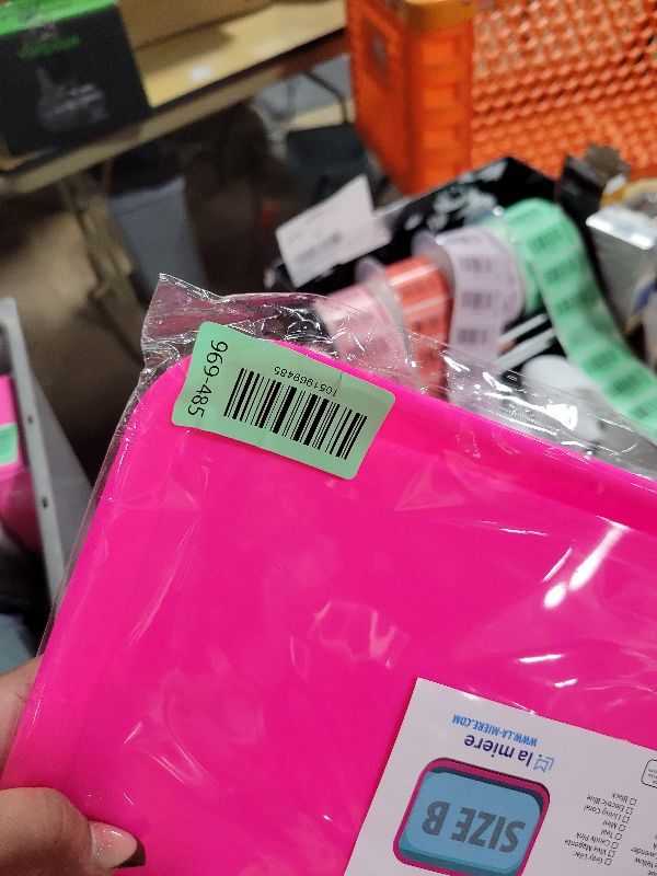 Photo 1 of 1Pcs Autoclavable Dental Procedure Tray Lockable Set up Flat Trays Size B (Ritter),Plastic Instrument B-Lok Flat Trays, 13.25 x 9.75X 0.875 Inches (1, Neon Pink)