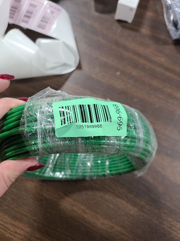 Photo 1 of 10 AWG THHN Wire 75FT – Single Bare Copper Conductor, Green Electrical Building Wire with Nylon Insulation for Panel Wiring, Grounding, Lighting Circuits, Control Systems