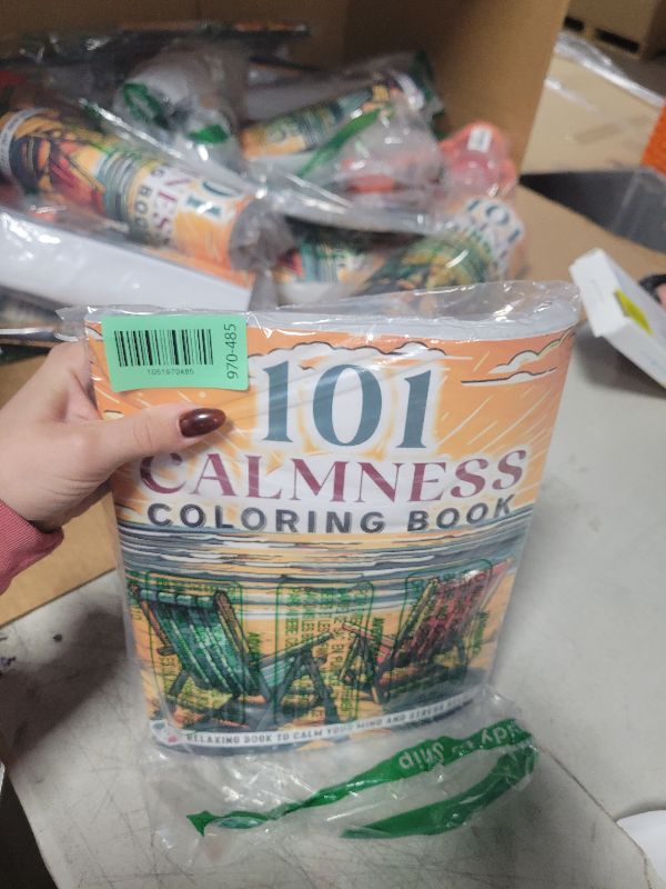 Photo 1 of 101 CALMNESS: Adult Coloring Book — Relaxing Book to Calm your Mind and Stress Relief — Beautiful Designs of Animals, Landscape, Beach, House, Birds, Flowers, and more