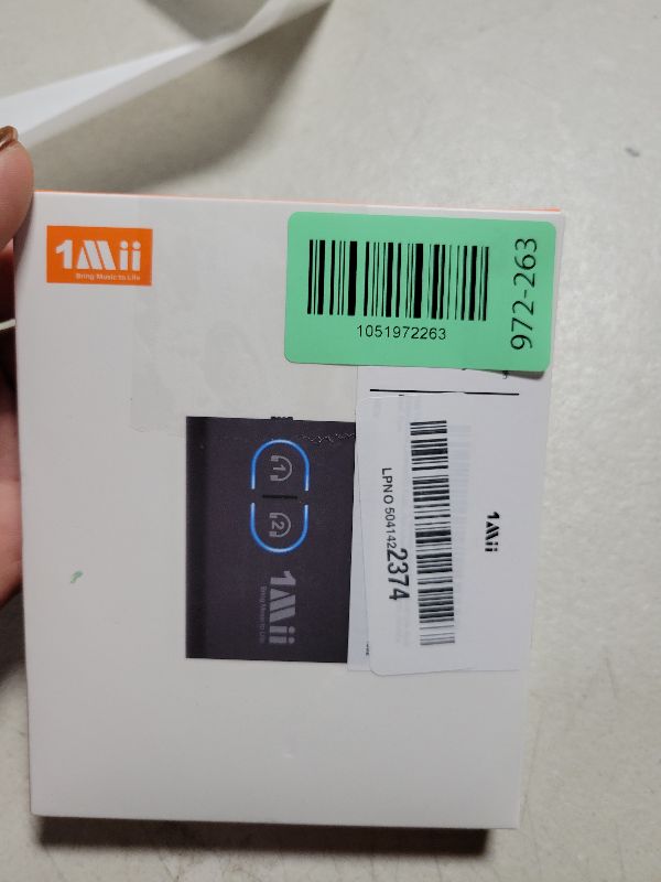 Photo 1 of 1Mii Bluetooth 5.3 Transmitter Receiver for TV to Wireless Headphones, Dual Link aptX Adaptive/Low Latency/HD Audio, Aux Bluetooth Audio Receiver Adapter for Home Stereo, Airplane, Boat, Gym
