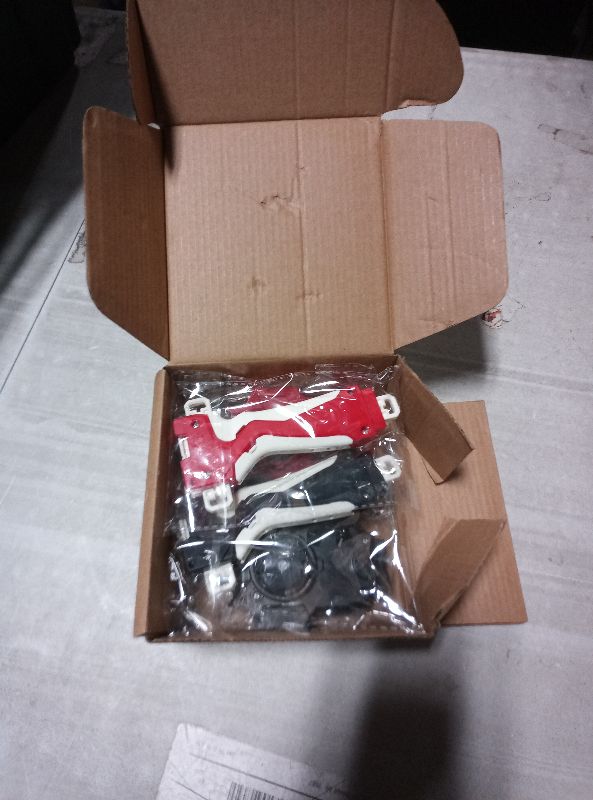 Photo 1 of 2 Pack String Launchers and Grips, Battling Burst Launcher, Left/Right Spin, Only Compatible with Burst, Two Launch Modes Gyros(Black+Red)