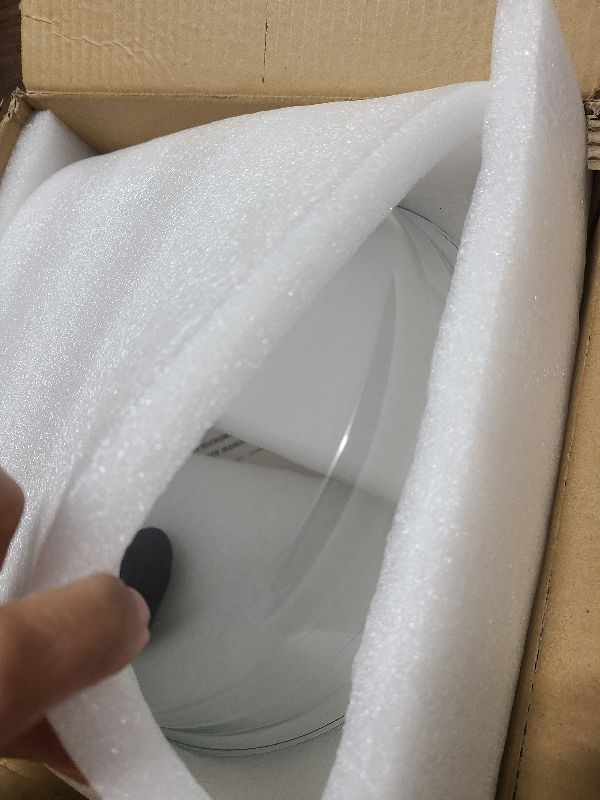 Photo 1 of 2 in 1, Glass Microwave Splatter Cover for Food & Microwave Place Mat, Plate Splatter Guard Lid with Easy Grip Silicone Handle Knob, Borosilicate Glass with Vent Hole, Food Grade, No Plastic, 10in