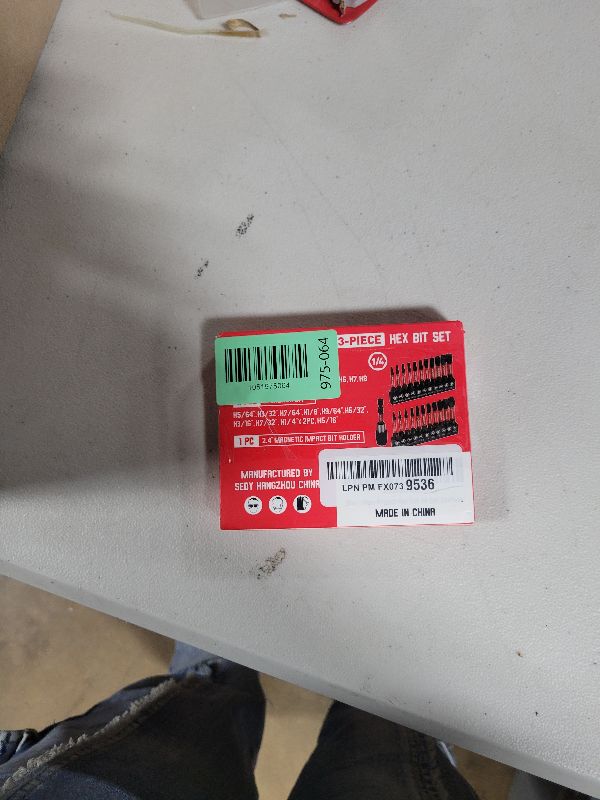 Photo 1 of 23-Piece Magnetic Hex Head Allen Wrench Drill Bit Set with 2.4" Impact Bit Holder, 1/4" Hex Shank Hex Bits, SAE & Metric Hex Screwdriver Bit Set, S2 Steel Allen Key, Mechanic Home Repair