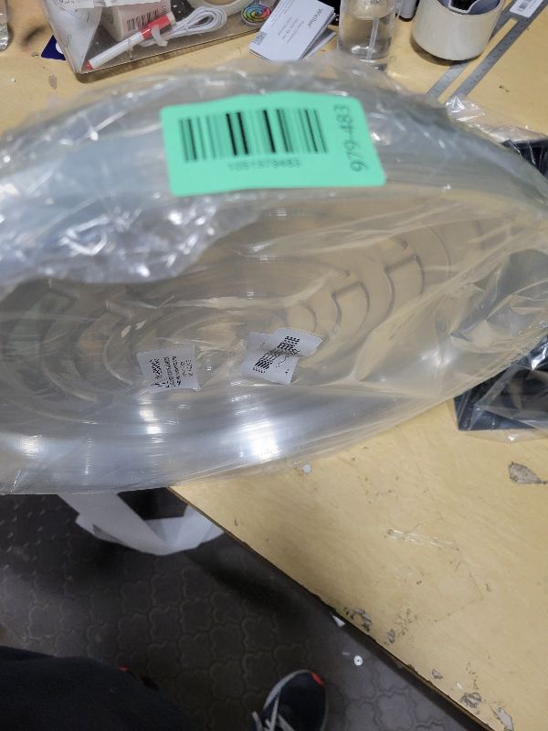 Photo 1 of 16 Packs 14 Inches Large Clear Plant Saucers for Indoor Outdoor Use Heavy Duty Plastic Plant Trays for Planter Bulk Flower Pot Drip Trays to Catch Water, 4 to 20 Inch