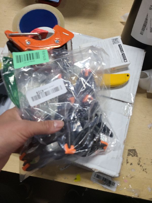 Photo 1 of 12 Pack Plastic Spring Clamps, 3.5inch Small Heavy Duty Clips for Crafts, Backdrop Stand, Woodworking, Photography Studios (Black)