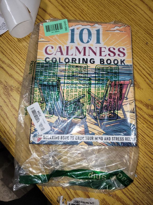 Photo 1 of 101 CALMNESS: Adult Coloring Book — Relaxing Book to Calm your Mind and Stress Relief — Beautiful Designs of Animals, Landscape, Beach, House, Birds, Flowers, and more