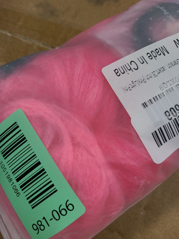 Photo 1 of 2 Pack Braid Ponytail Extension with Elastic Tie Straight Sleek Wrap Around Braid Wig Ponytail Pink Gradient 26 Inch (Pink/Light Pink)