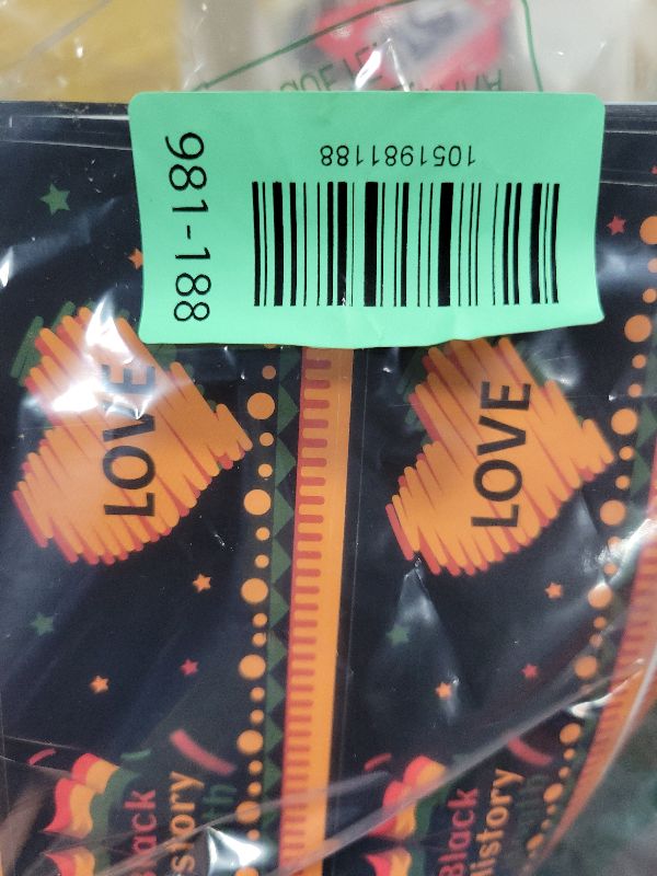 Photo 1 of 120PCS Black History Month Decorations Water Bottle Labels, 8.7" x 2" Black History Party Supplies Stickers, Waterproof Water Labels for Juneteenth Celebration, Festival Party, Educational Events