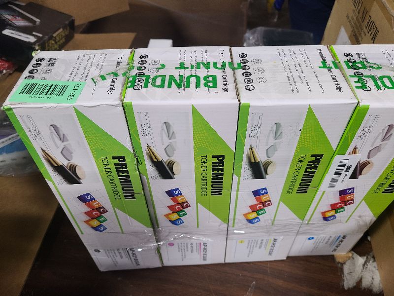 Photo 1 of 218A Toner Cartridges Replacement Compatible for HP 218A Toner 218X Toner (with Chip) W2180A W2180X Works with Color Pro 3201dw MFP 3301cdw 3301fdw 3301sdw Printer black cyan yellow magenta(4Pack)