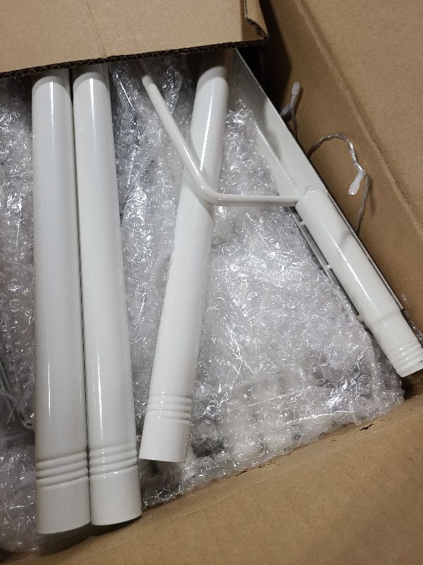 Photo 1 of 13.5FT Smart Christmas Tree Lights LED, Remote & App Control IP67 Waterproof Multiple Scene Modes Waterfall Lights with Pole, Sync Music Modes Christmas Decorations for Outdoor Xmas Party Wedding