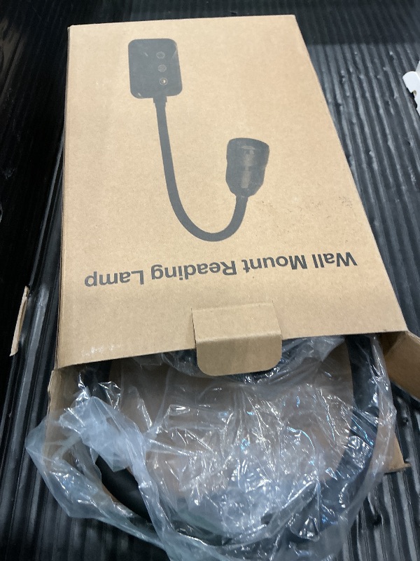 Photo 1 of *UNTESTED*
Wall Mounted Reading Light with Hand Sweep Sensor Switch, Book Light for Reading with USB Output, 5 Color & Brightness Dimmable Wall Lights for Bedroom, Wall Lamp with Flexible Neck-Black 1 Pack