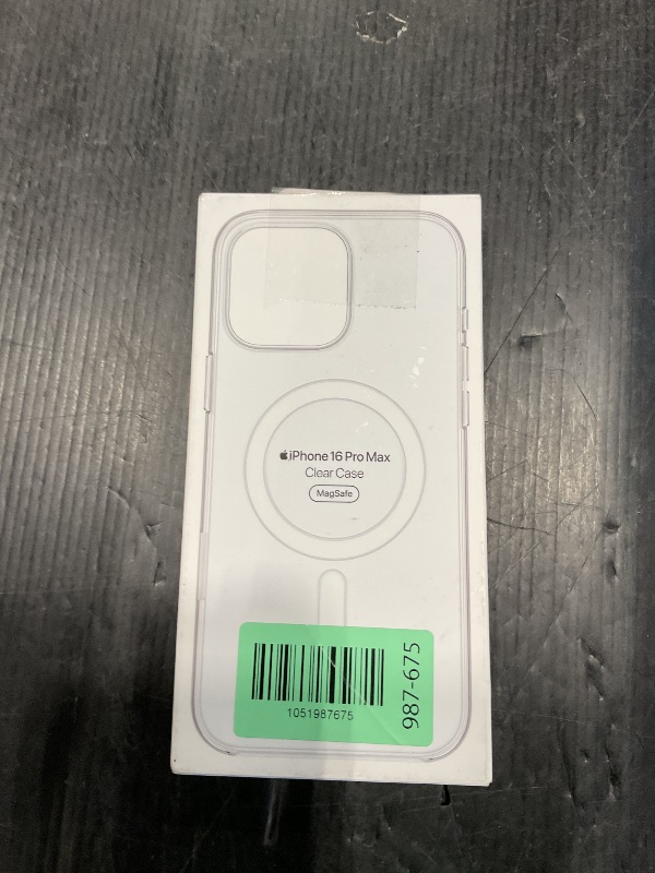 Photo 1 of *MINOR DAMAGE - USED*
Apple iPhone 16 Pro Max Clear Case with MagSafe and Camera Control: Lightweight Phone Case, Wireless Charging Compatible, Smooth Glossy Finish