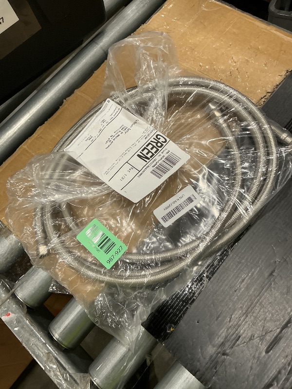 Photo 1 of [2-Pack] PROCURU 60" (5Ft) x 3/8" Comp x 1/2" FIP Faucet Hose Connector, Stainless Steel Braided Supply Line, Certified Safe (9SF60-2P)