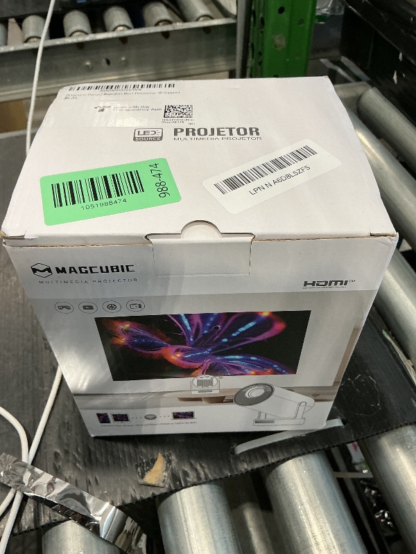 Photo 1 of ?Electric Focus?Magcubic Mini Projector 4K Support, Smart Projector with WiFi 6 and Bluetooth 5.4, 5W Soundbase Speaker, 180° Rotation, Portable Proyector for Home Theater