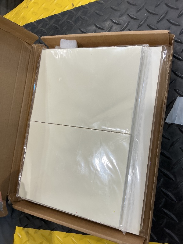 Photo 1 of 100 Sheets 65lb Cream Cardstock, 8.5" x 11", Printer Off-White Paper for DIY Craft Card Making Premium Card Stock Blank Invitation Paper Greeting Cards, 65LB Cover 180 GSM
