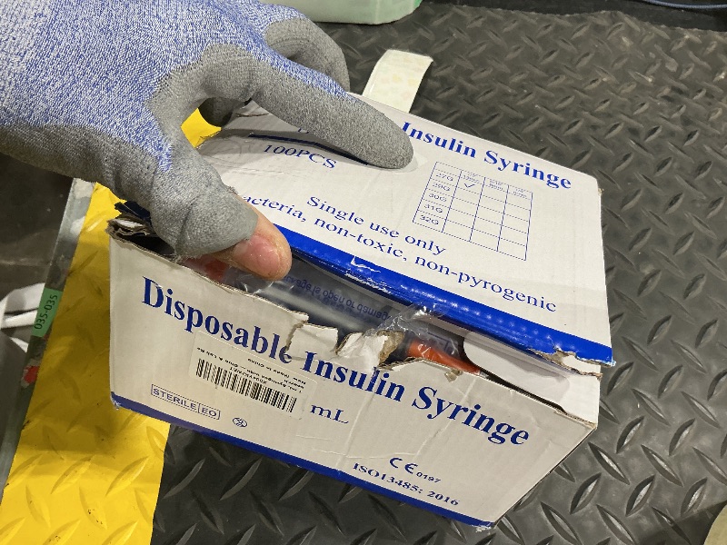 Photo 1 of 1 mL Syringes with Needle 27 Gauge 1/2 inch - 1cc Luer Lock Syringe, 100 Pack Individually Wrapped - Perfect for Essential Oils, Ink Refilling, Glue & Lab Research