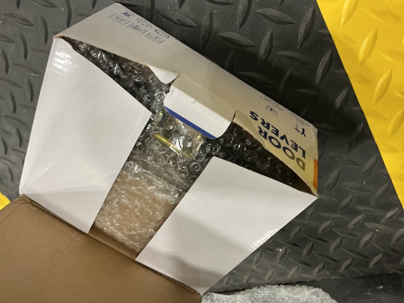 Photo 1 of (1 Pack) Keyed Alike Front Door Lever Lockset with Single Cylinder Deadbolt Combination Set, Wave Style Lever, Front Door/Exterior Door Knob with Lock and Deadbolt, Classic Matte Black Finished