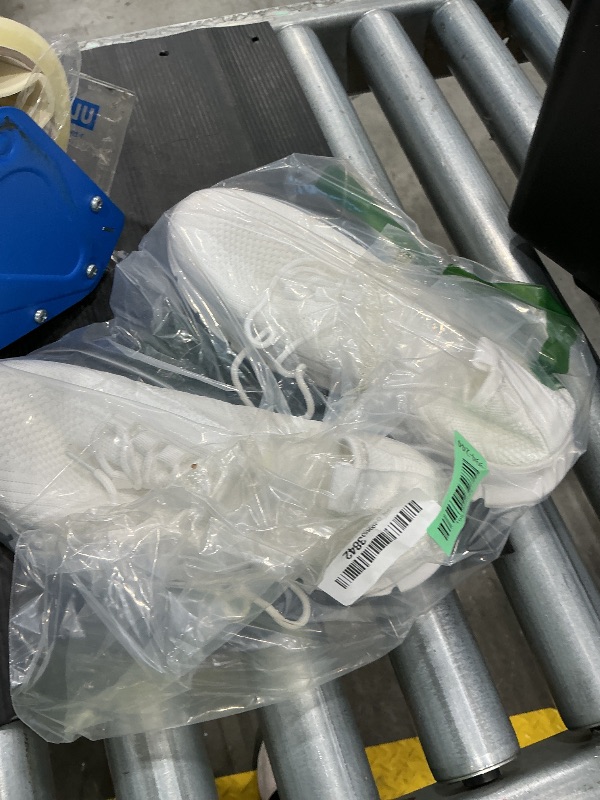 View 2 of ***MINOR WEAR***YOSFDC White Sneakers for Womens Men Tennis Shoes Running Sneakers Slip on Gym Athletic Walking Comfortable Casual Shoe Size 8***MINOR WEAR***
