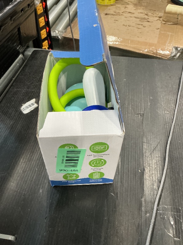 Photo 1 of *UNTESTED*
Baby Bath Shower Head with Water Thermometer, 3-in-1 Rechargeable Bath Toys, 3 Exchangable Shower Heads and Soft Silicone Baby Brush, for Newborns, Toddlers in The Tub or Sink - Automatic ?