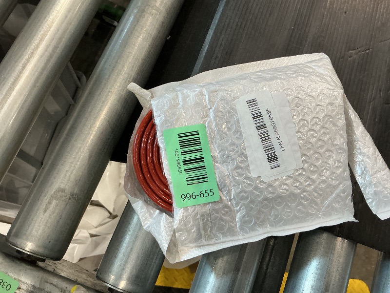 Photo 1 of 1/2"(12mm) ID Heat Shielded Fire Thermo Armor Fire Sleeve Silicone Coated Fiberglass for Automotive Hose Lines & Electrical Wiring Red, 5 feet