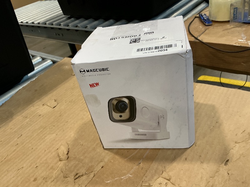 Photo 1 of ?Auto Focus&1080P?Magcubic Mini Smart Projector with 4K Support, Portable Projector with Wifi and Bluetooth, 5W Speaker, Built in Apps, Voice Control, Outdoor Movie Projector
