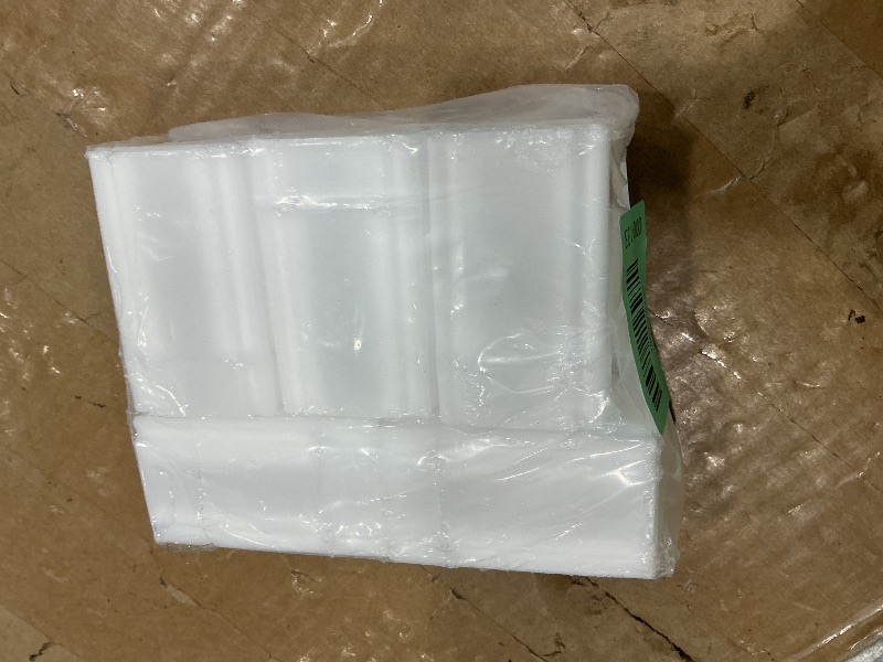 Photo 1 of (5) Coinsafe Brand Square White Plastic (Silver Eagle) Size Coin Storage Tube Holders