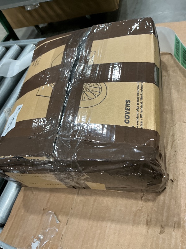 Photo 1 of **MAJOR DAMAGE**
Comnova Bike Cover for 2 Bikes - Outdoor Bike Covers for Stationary 2 Bikes Waterproof & Heavy Duty, 600D Bicycle Covers for 2 eBike, Mountain Bike, Road Bike, Hybrid Bike, Beach Cruiser Bike Storage