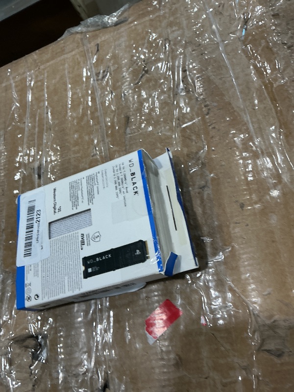 Photo 1 of *UNTESTED*
WD_Black 8TB SN850P NVMe M.2 SSD Officially Licensed Storage Expansion for PS5 Consoles, up to 7200MB/s, with heatsink - WDBBYV0080BNC-WRSN