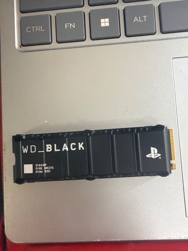 Photo 1 of *UNTESTED*
WD_Black 8TB SN850P NVMe M.2 SSD Officially Licensed Storage Expansion for PS5 Consoles, up to 7200MB/s, with heatsink - WDBBYV0080BNC-WRSN
