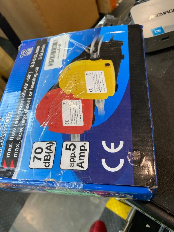 Photo 1 of *UNTESTED*
Amarine Made Oil Pump, Oil Extractor Pump 12V 60W Oil Removal Pump for Fluid Change, Electric Oil Change Transfer Pumps, Easily Scavenge Fluid from Cars, Motorcycles, RVs, Boats, and lawn Equipment