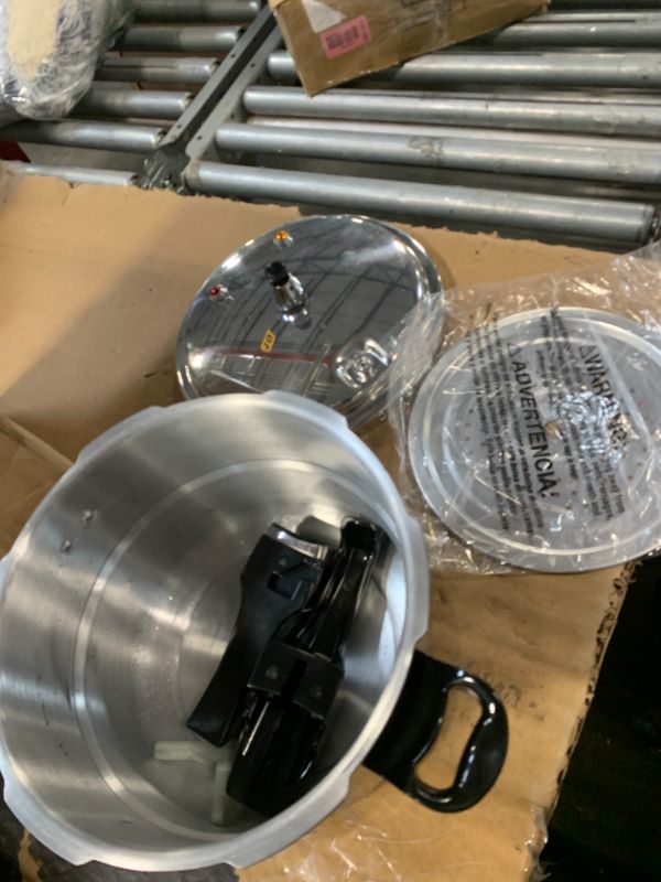 Photo 1 of ***HANDLES NEED TO BE ASSEMBLED, MINOR SCRATCHES, POSSIBLE MISSING PARTS, SELLING FOR PARTS, FINAL SALE***WantJoin 6Qt Aluminum Pressure Cooker w/Release Valve & Multiple Protective Devices,Pressure Canner Compatible with Gas & Induction Cooker,Canner Rac