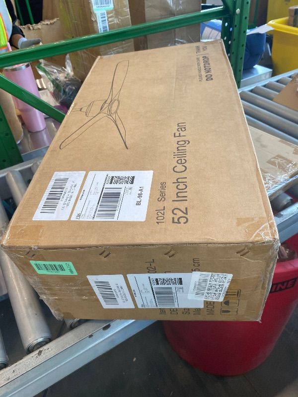 Photo 1 of *UNTESTED*
BOOSANT Ceiling Fan with Light and Remote Control, 52" Outdoor Ceiling Fan for Patios, Bedrooms & Living Rooms - Matte Black & Gold