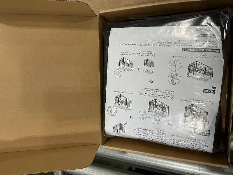 Photo 1 of (Not Suitable for Other Brands) FXW Exclusive Mesh Top Cover, Only Fits FXW Rollick/Homeplus/Instant/Aster 27.3" W x 32" H/40 H/45 H 6-Panel Playpen (Playpen not Included), Rectangle?Patent Pending