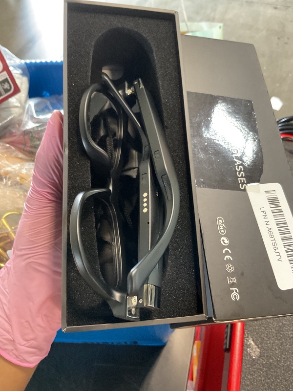 Photo 1 of ** SOLD AS IS NO REFUND/RETURN** SEE COMMENTS! 
Smart Glasses with Camera, 8MP HD Camera Glasses, 1200P Video Recording Glasses With AI Assistant, Real-Time 139-Language Translation, Color-Change Lenses, Bluetooth Eyeglasses for Indoor Outdoor Use