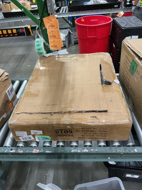 Photo 1 of *MISSING BOX 2/2***DWVO 86.6" Double Dog Crate Furniture for 2 Large Dogs, Heavy Duty Metal Dual Dog Kennel TV Stand Sliding Doors, Wooden Two Dog Cage Table with Dog Bowl for Extra Large Dogs, Rustic Brown