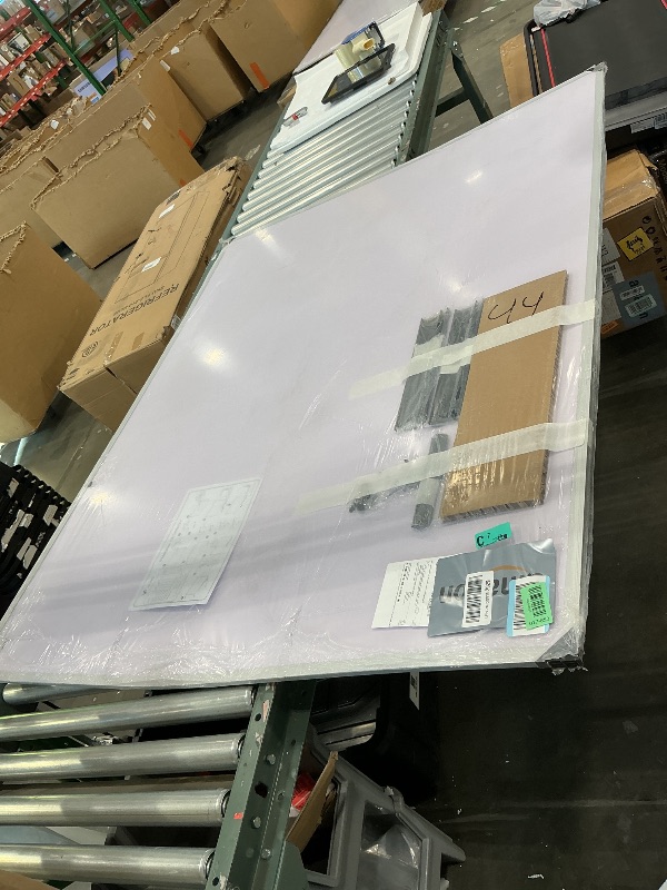 Photo 1 of **bent** VIZ-PRO Dry Erase Board/Magnetic Whiteboard, 60 x 48 Inches, Large Wall Mounted Board for School Office and Home 5' x 4'