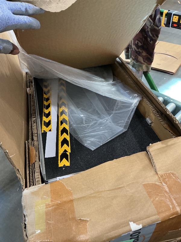 Photo 1 of **MINOR DAMAGE/check clerk comments**
TaiH Leo 12 Feet Wheelchair Ramp, Non-Slip Aluminum Folded Handicap Ramp with Support Legs, Safer Detachable Door Threshold Wheelchair Ramps for Home Steps, Commercial Wheel Chair Ramp for Doorways